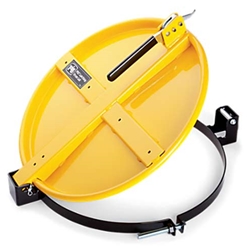 Pig Latching Drum Lid for 55 Gallon Drum - Yellow