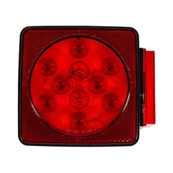 Buyers Passenger Side 5 Inch Box-Style LED Stop/Turn/Tail Light For Trailers Under 80 Inches Wide