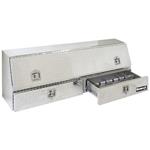 Aluminum Slanted Toolbox With Drawers 21" x 13" x 88"