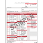 Annual Vehicle Inspection Report (2-ply w/carbon)