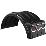 Minimizer 1900 Series Poly Truck Fender Kit for Dual 19.5" Wheels