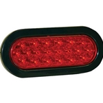 Buyers 6 Inch Red Oval Stop/Turn/Tail Light With 20 LEDs Kit (PL-3 Connection, Includes Grommet And Plug)