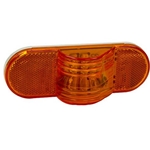 Buyers 6 Inch Amber Oval Mid-Turn Signal-Side Marker Light With 9 LED