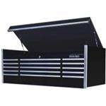 72" 15 Drawer Professional Top Chest, Black