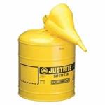 Yellow Metal Safety Can, Type 1, Five Gallon, for Diesel Fuel