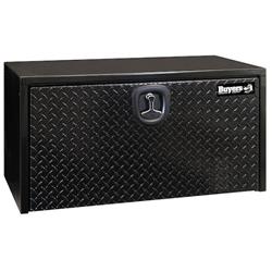 Black Steel Toolbox with Aluminum Drop Door 18" x 18" x 30"
