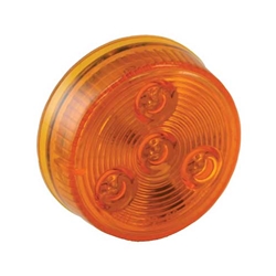 Buyers 2 Inch Amber Round Marker/Clearance Light With 4 LEDs