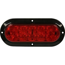 Buyers 6 Inch Hardwired Surface Mount Oval Stop/Turn/Tail Light Kit With 10 LEDs