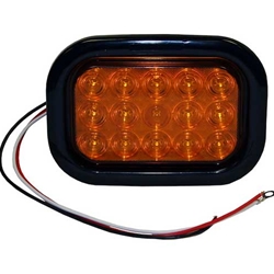 Buyers 5.33 Inch Rectangular Turn Signal Light Kit With 15 LEDs