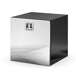 Daken Z42 Steel Toolbox: Epoxy Powder Coated Body and Polished Lid with NexT Handle - 24x24x24