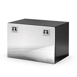 Daken Z42 Steel Toolbox: Epoxy Powder Coated Body and Polished Lid with NexT Handle - 36x24x24